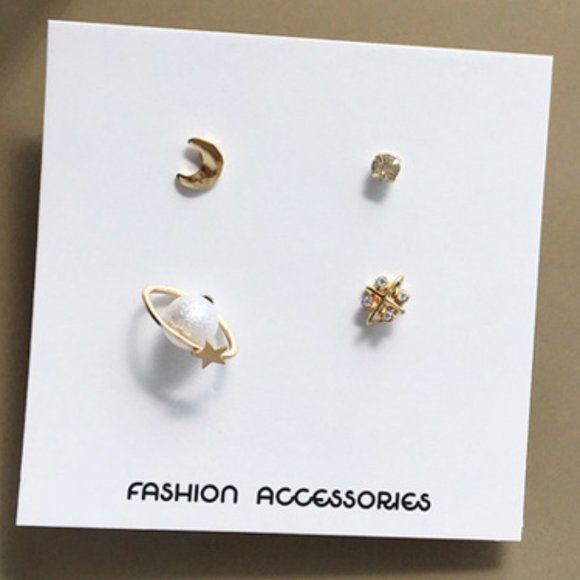 💙Star Stud Earrings Sterling silver Post - Picture 2 of 8